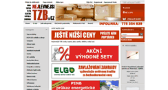 Desktop Screenshot of nejlevnejsitzb.cz