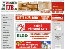 Tablet Screenshot of nejlevnejsitzb.cz